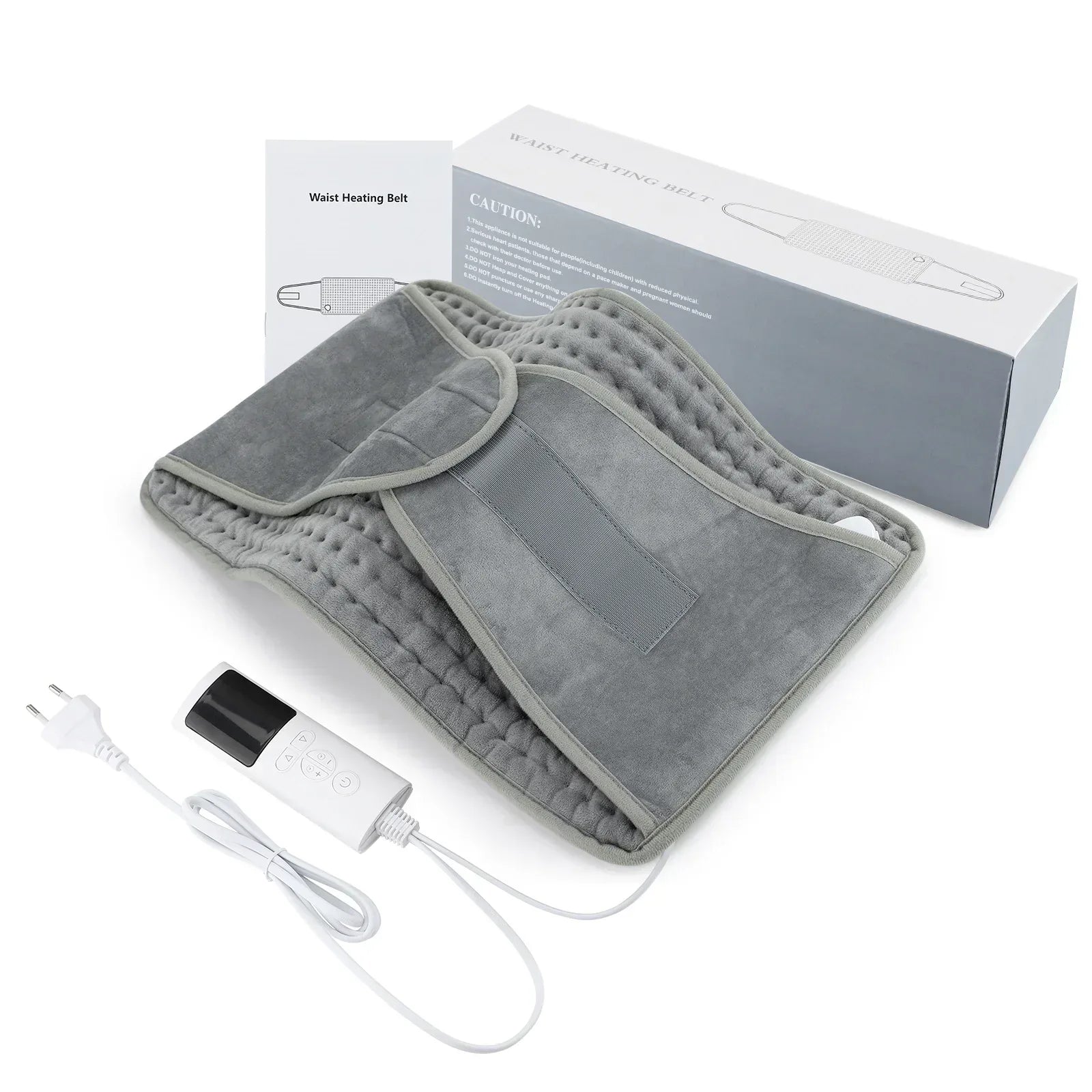 Back Heating Support Belt – Heated Waist Brace with Adjustable Temperature for Lumbar Pain Relief & Warm Back & Abdomen - Viral Boostor