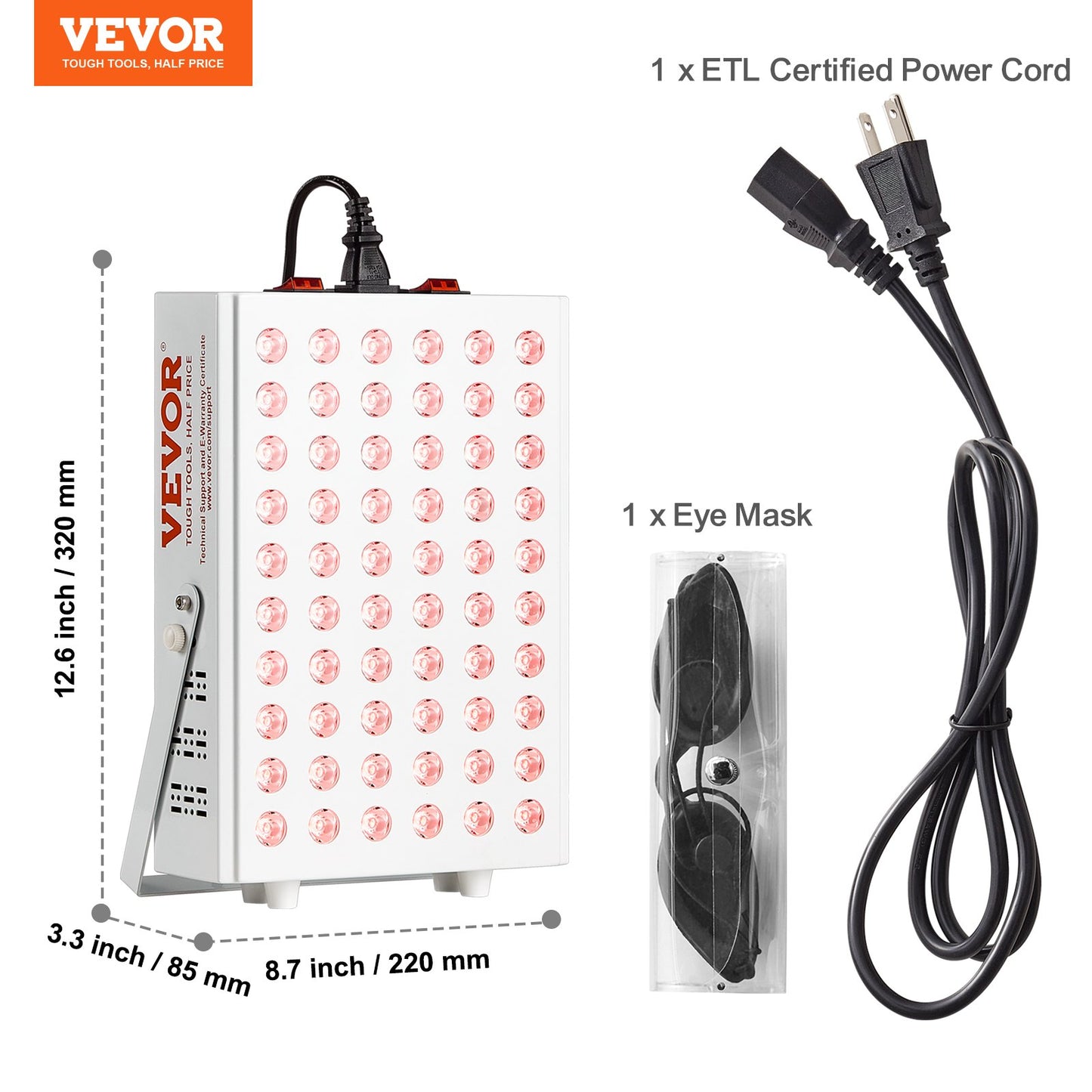 Red Light Therapy Panel 80W For Face And Body