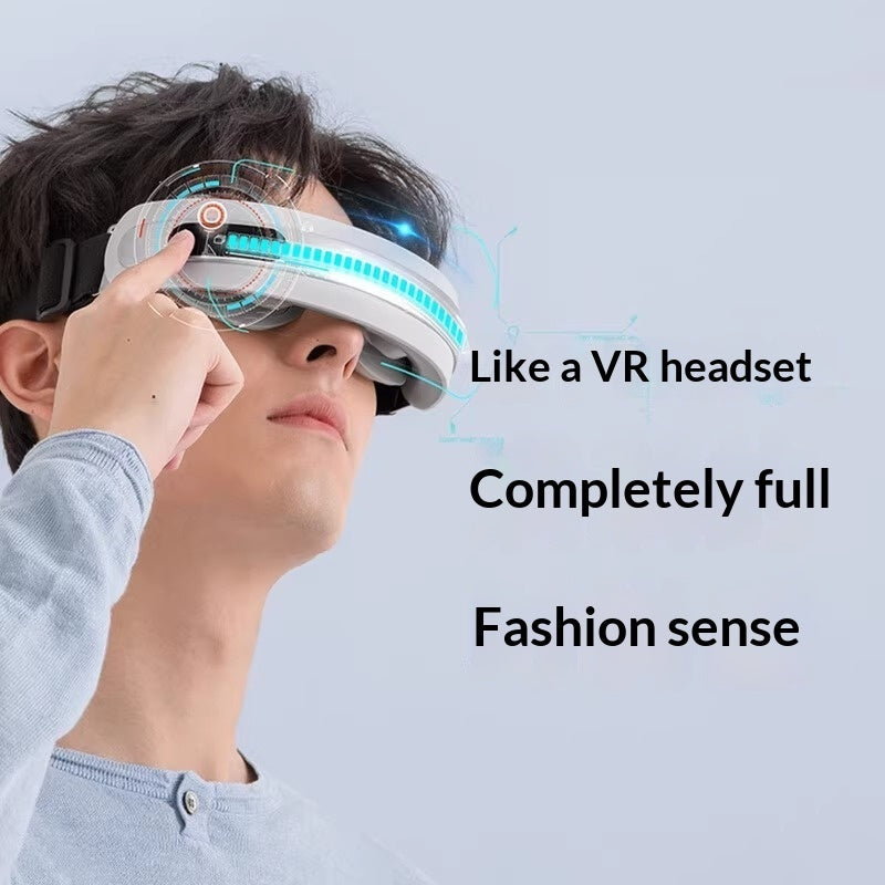 Smart Massage Device Acupoint Music Heat Therapy Fatigue-Relief Eye Mask - Aesthetic home glow - Viral Boostor