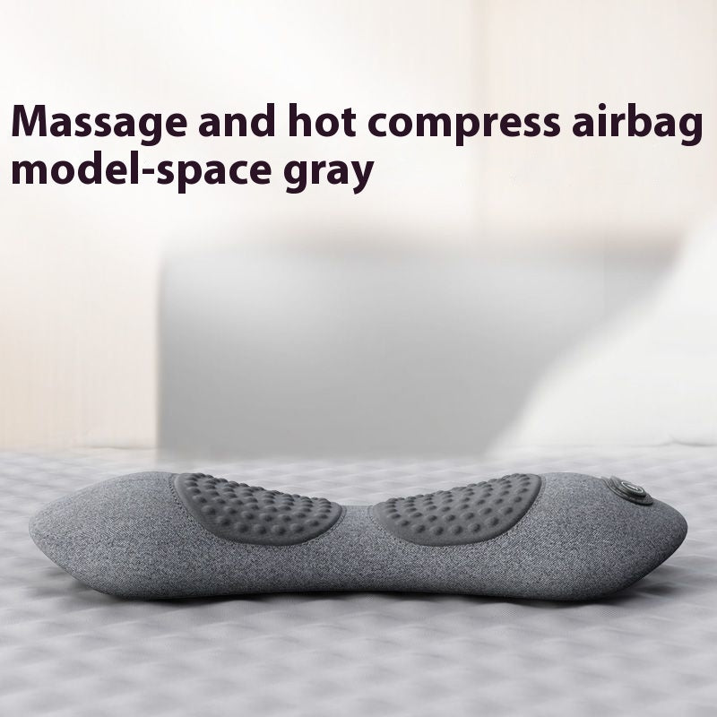 Memory Foam Lumbar Pillow With Heat And Massage