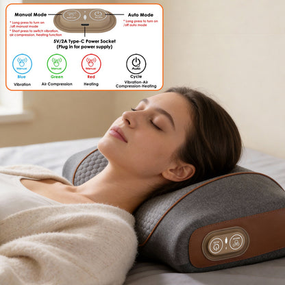 3-in-1 Heated Neck Massager Pillow With Air Compression