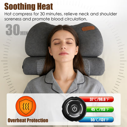 USB Heated Memory Foam Neck Pillow – 3 Heat Levels