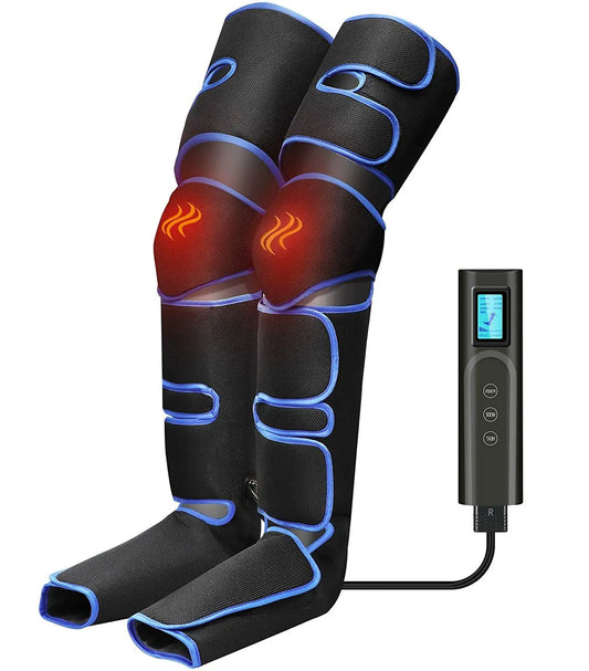 Pneumatic Leg Massager With Heat – 360° Air Compression - Viral Boostor