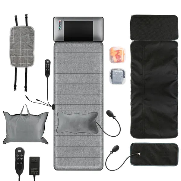 Full Body Vibration Massage Mat With Heat & Neck Pillow