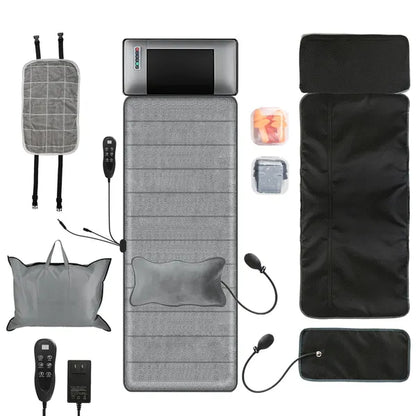 Full Body Vibration Massage Mat With Heat & Neck Pillow