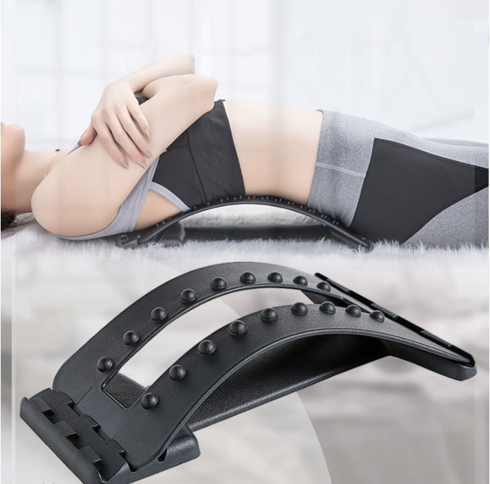 Lumbar Traction Back Stretcher with Acupressure Massage