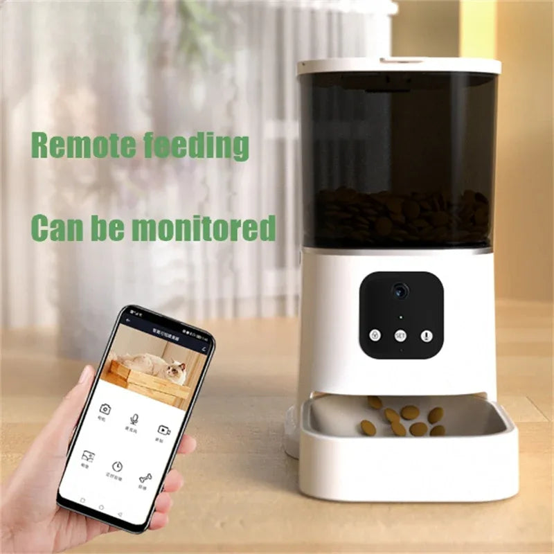 Automatic Pet Feeder – Smart Large Capacity Cat & Dog Food Dispenser, WiFi Enabled, APP Control with Timer & Voice Recorder - Viral Boostor