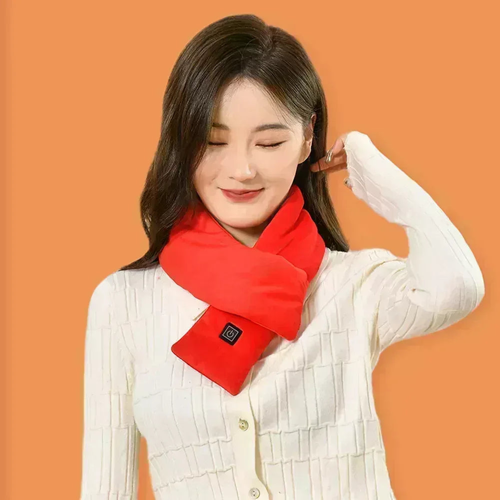 USB Heated Scarf with 3 Temperature Levels – Electric Neck Warmer for Men & Women - Viral Boostor
