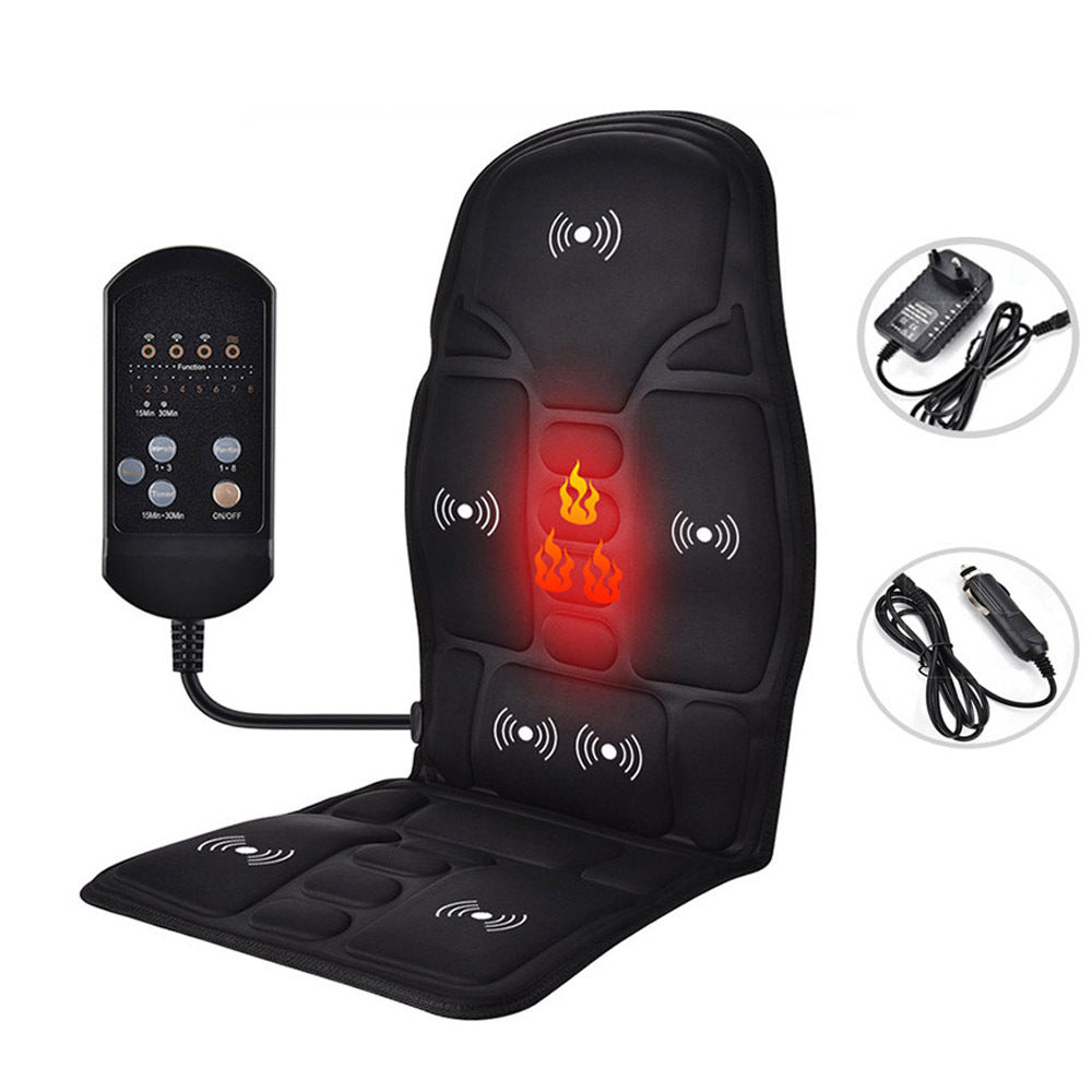 Heated Vibration Massage Seat Cushion For Car & Office