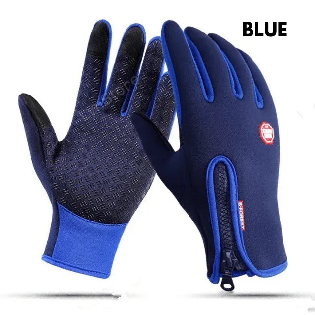 Winter Gloves for Men & Women – Touch Screen Riding Gloves, Waterproof, Anti-Slip, Sports Fleece Thermal Gloves - Viral Boostor