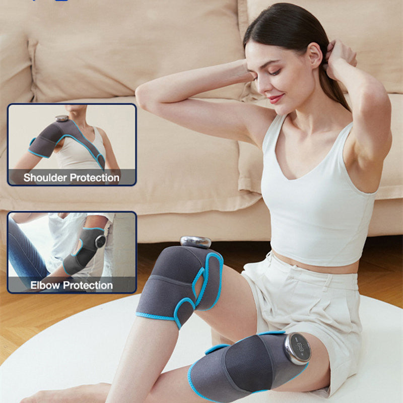 Heating Knee Electric Shoulder Vibrating Massage Pad For Physiotherapy Leg Arthritis Elbow Joint Pain Relief Therapy - Aesthetic home glow - Viral Boostor