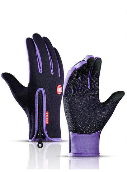 Winter Gloves for Men & Women – Touch Screen Riding Gloves, Waterproof, Anti-Slip, Sports Fleece Thermal Gloves - Viral Boostor