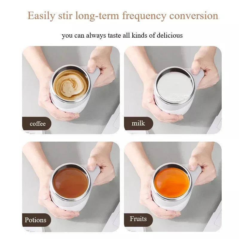 Magnetic Self-Stirring Mug – USB Electric Mixing Cup for Coffee, Milkshakes & More - Viral Boostor