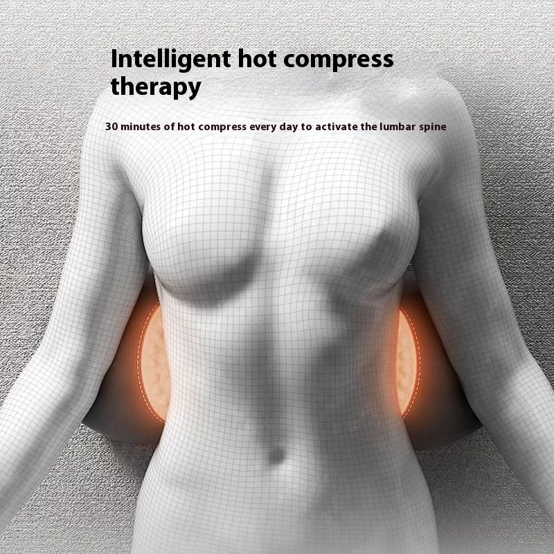 Memory Foam Lumbar Pillow With Heat And Massage