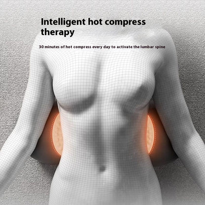 Memory Foam Lumbar Pillow With Heat And Massage