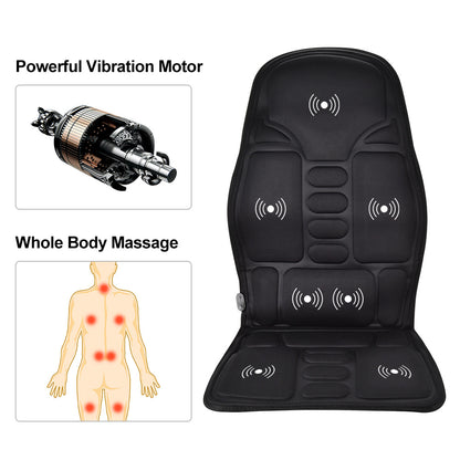 Heated Vibration Massage Seat Cushion For Car & Office
