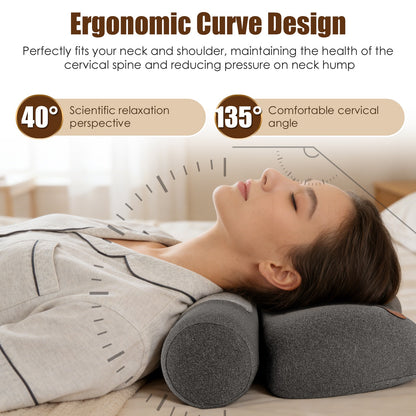 USB Heated Memory Foam Neck Pillow – 3 Heat Levels