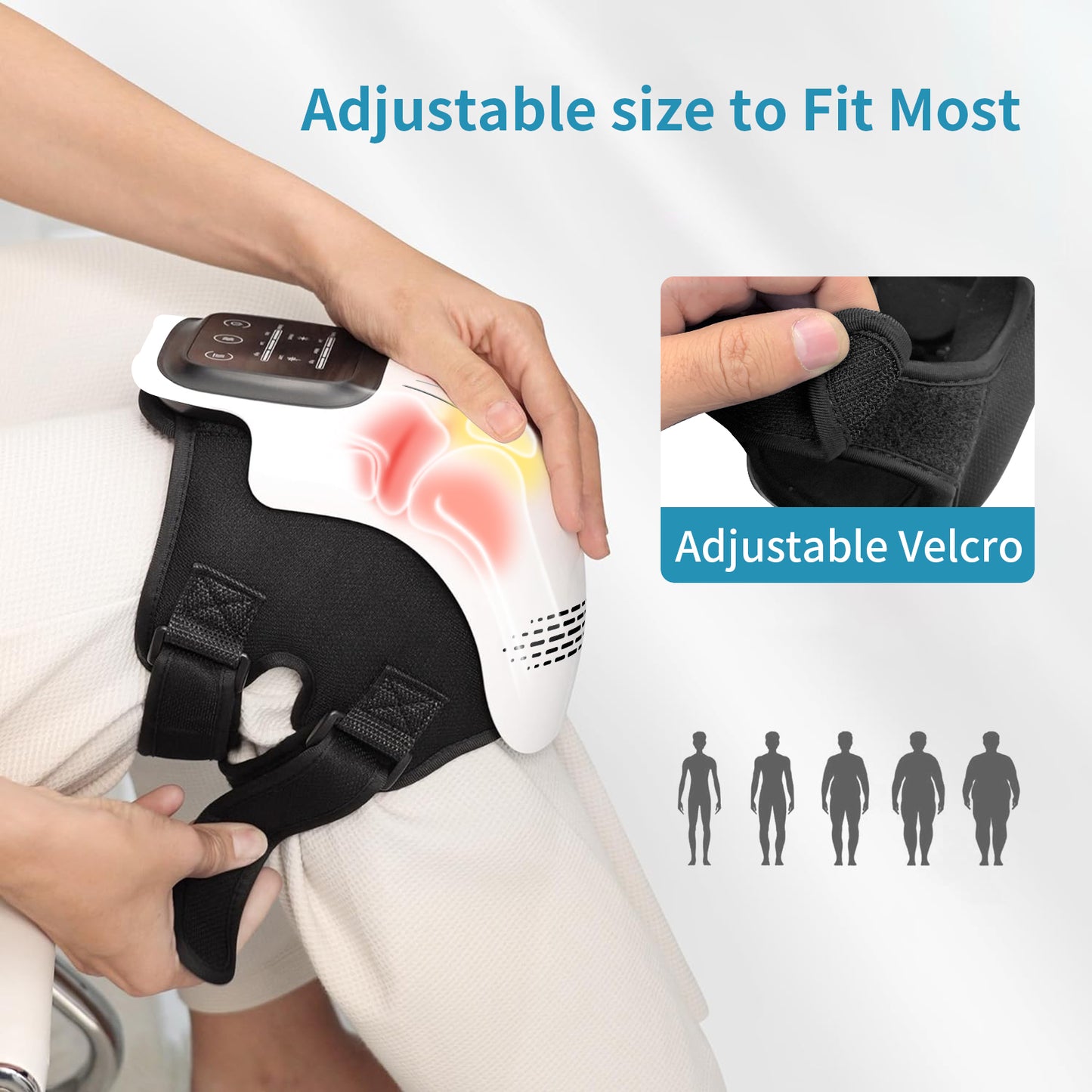 Heated Electric Knee Massager With Vibration Therapy