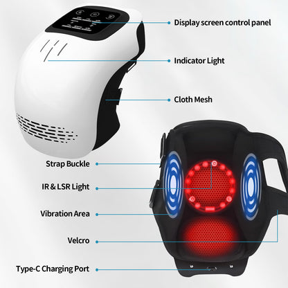 Heated Electric Knee Massager With Vibration Therapy