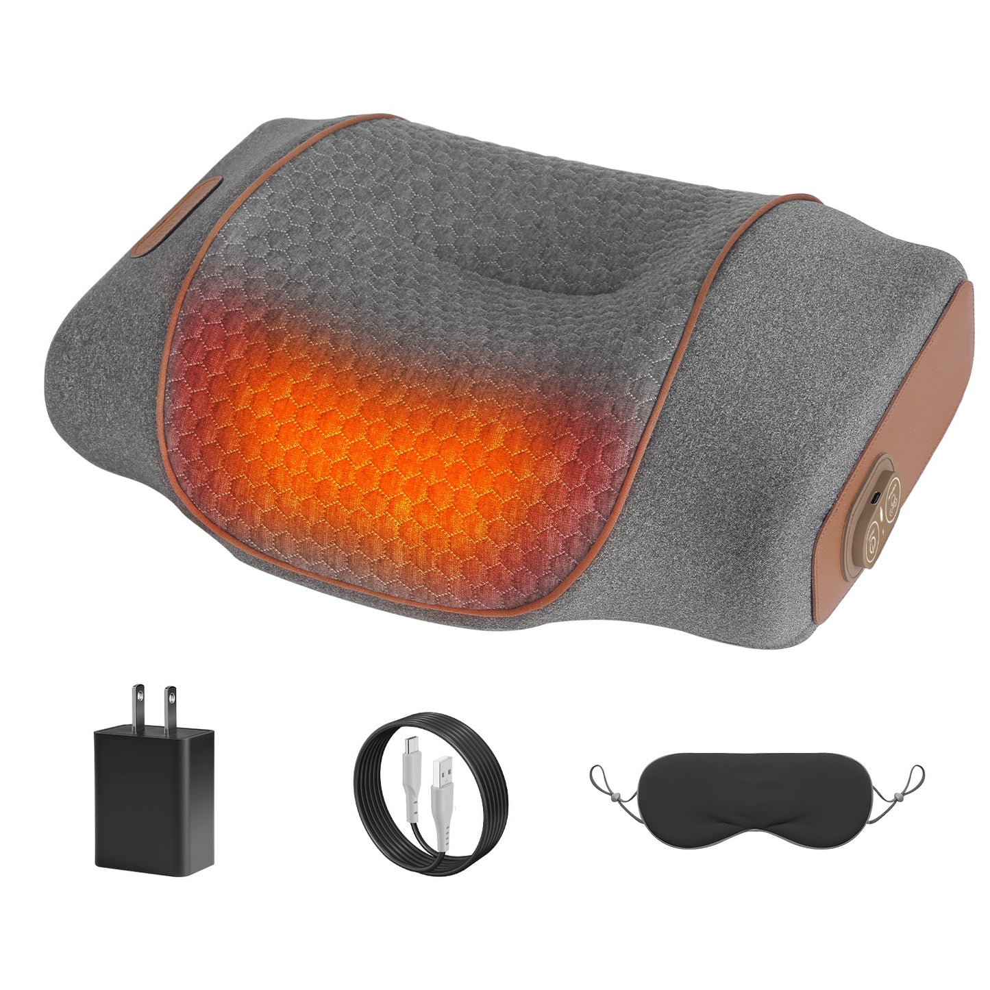 3-in-1 Heated Neck Massager Pillow With Air Compression