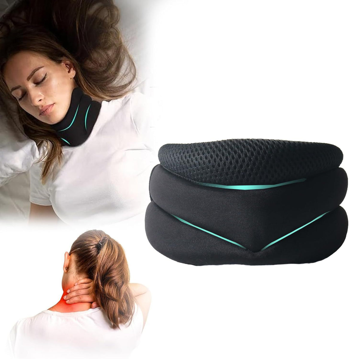 Upgraded Neck Brace Foam Cervical Collar For Pain Relief And Pressure In Spine Adjustable Neck Support - Aesthetic home glow - Viral Boostor