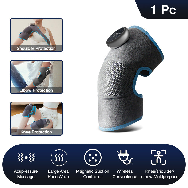 Heating Knee Electric Shoulder Vibrating Massage Pad For Physiotherapy Leg Arthritis Elbow Joint Pain Relief Therapy - Aesthetic home glow - Viral Boostor