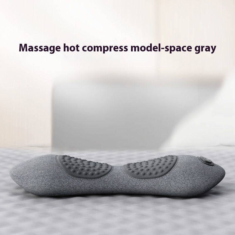 Memory Foam Lumbar Pillow With Heat And Massage