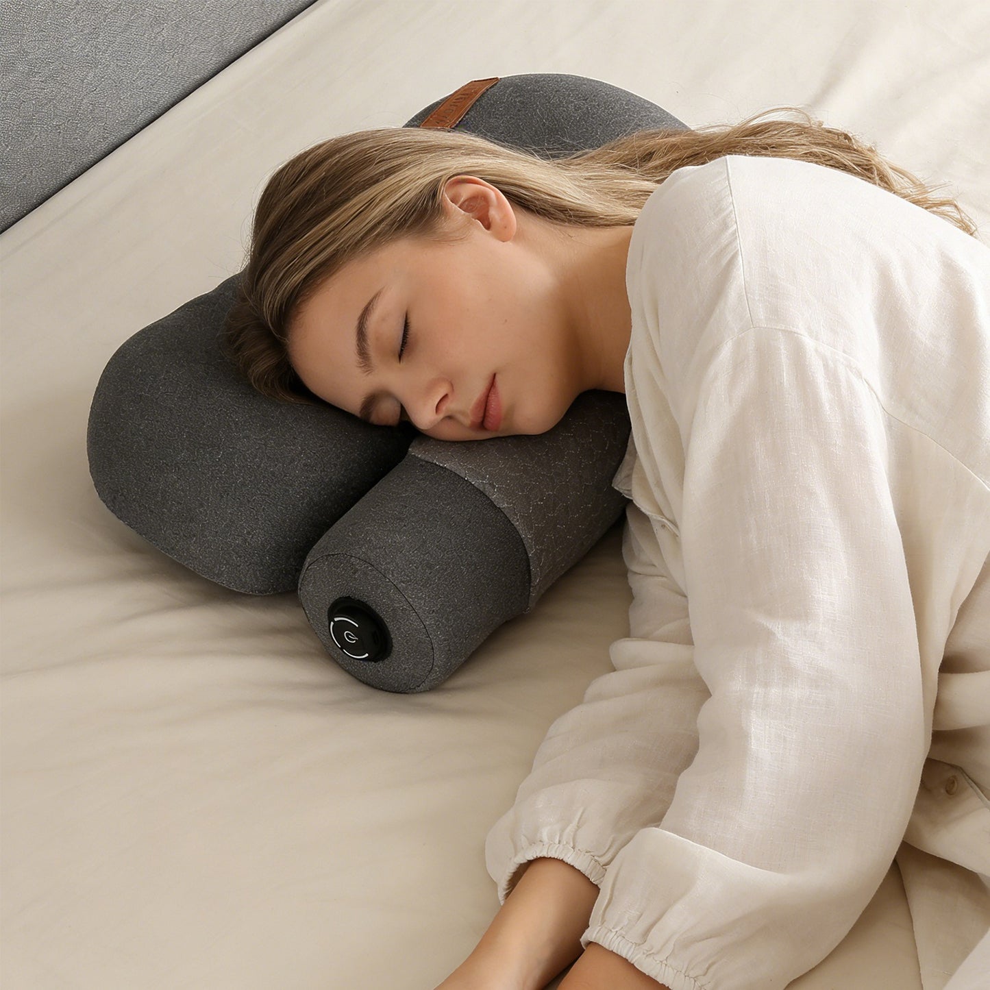 USB Heated Memory Foam Neck Pillow – 3 Heat Levels