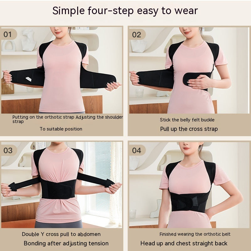 Unisex Posture Corrector Brace For Back And Chest Support