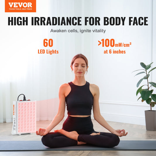 Red Light Therapy Panel 80W For Face And Body