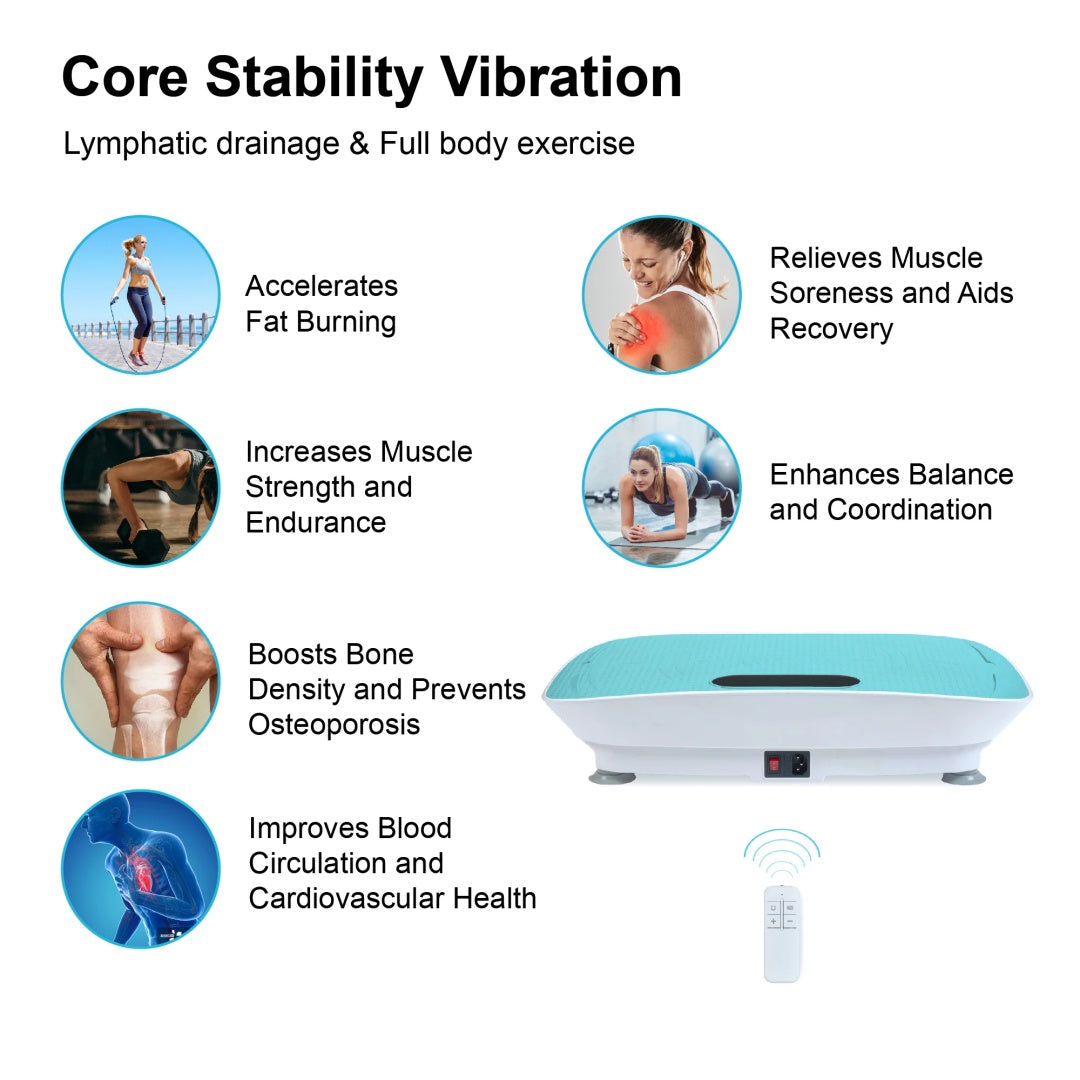 Silent Vibration Fitness Platform – Smart Start-Stop