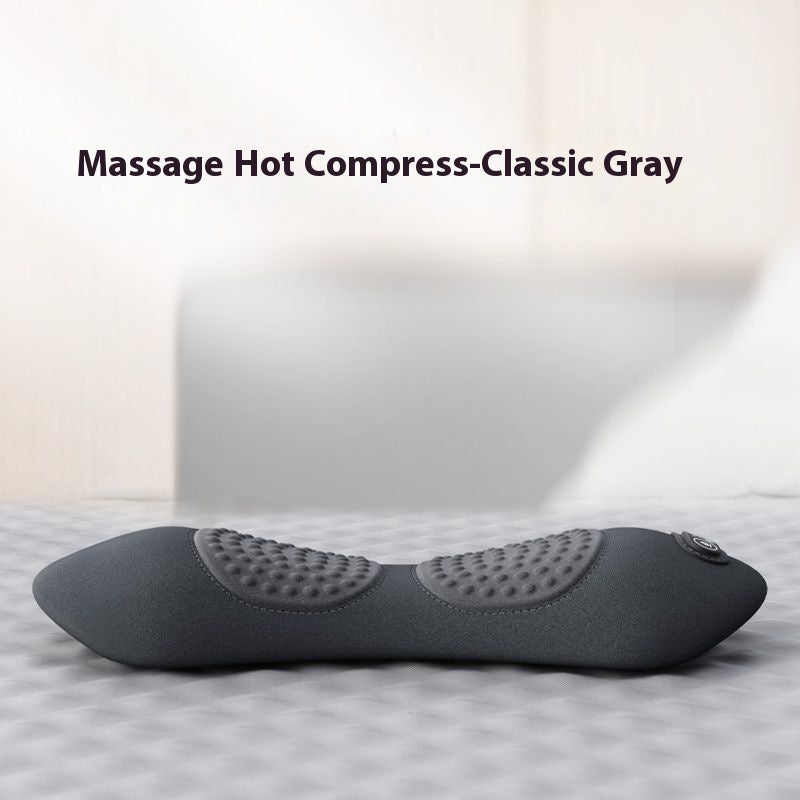 Memory Foam Lumbar Pillow With Heat And Massage