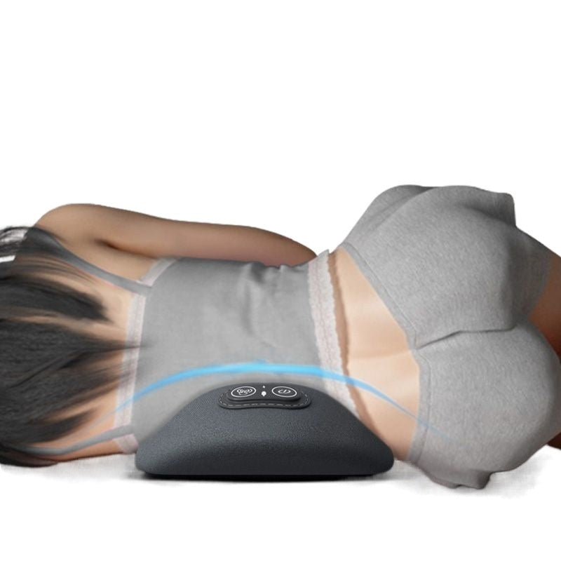 Memory Foam Lumbar Pillow With Heat And Massage