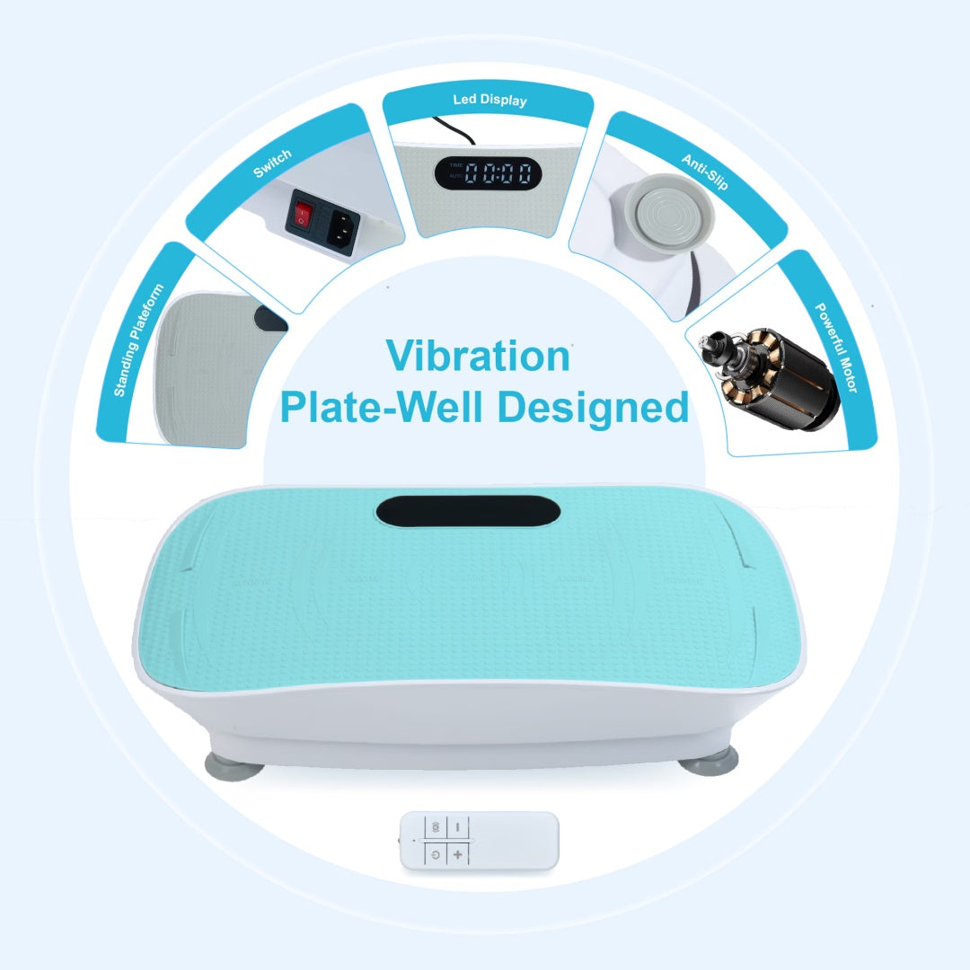 Silent Vibration Fitness Platform – Smart Start-Stop